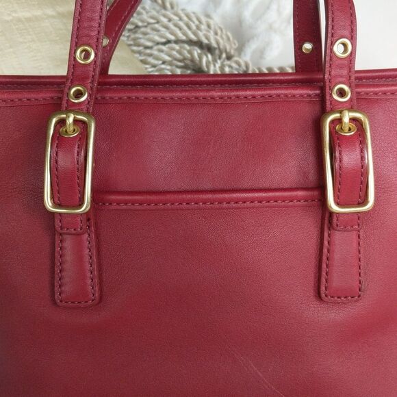 COACH Luxurious Red ♥️  Y2K Vintage Mini Tote Bag 9846 - Picture 3 of 12